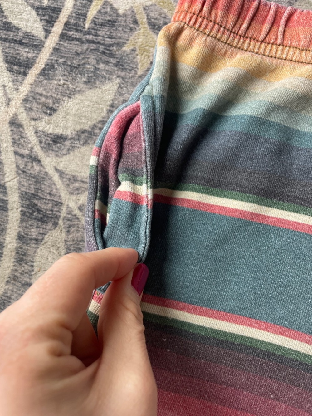 Aviator Nation Kids Rainbow Serape Shorts Pockets 14 - Picture 3 of 9